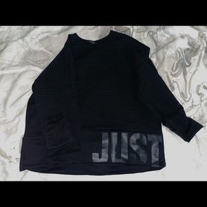 Nike oversized crop pullover